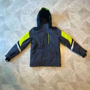 Obermeyer Teen XL Grey and Yellow Ski/Snowboard Winter Jacket
